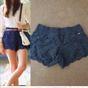 Hollister lace shorts